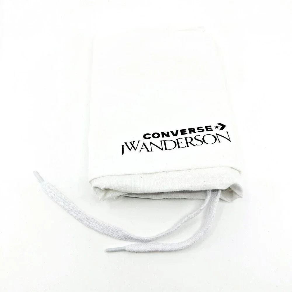 Converse JW Anderson White Linen Drawstring Dust Travel Shoe Bag 15